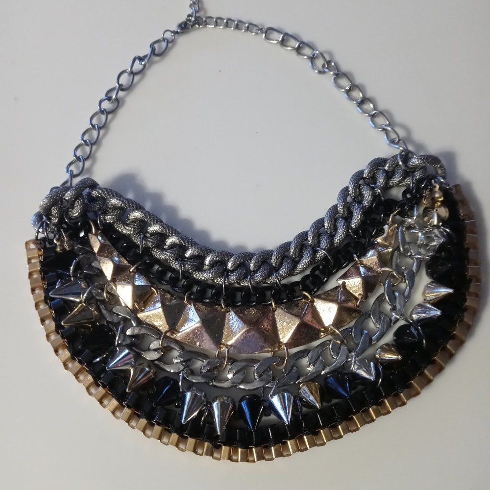 Goth tribal necklace